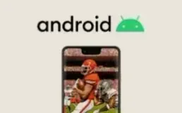 Android phone playing a live channel