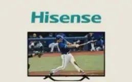 Hisense smart TV showing live sport