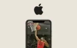 iPhone showing a football match